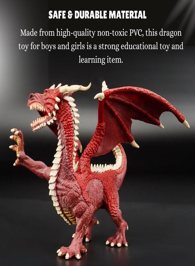 Mallexo ألعاب تنين ثلاثية الأبعاد واقعية من ماليكسو للأطفال | مجسم تنين ديناصور من مادة PVC مع فك متحرك | ألعاب للأولاد والبنات، هدية عيد ميلاد للأطفال، أدوات زينة وتعليمية - Image 4